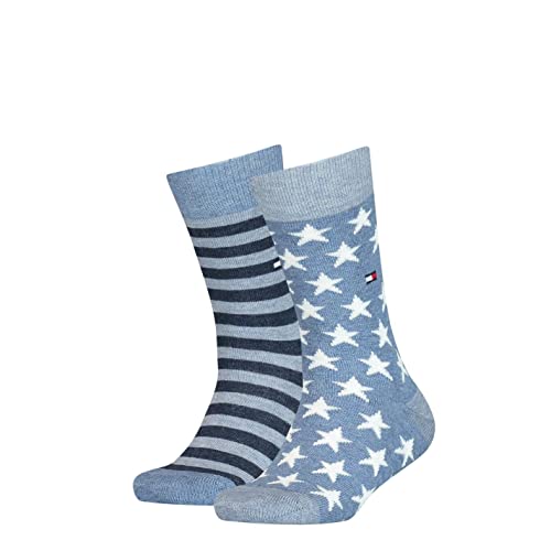 Tommy Hilfiger Kinder Classic Socken, Marineblau, 23/26 (2er Pack) von Tommy Hilfiger