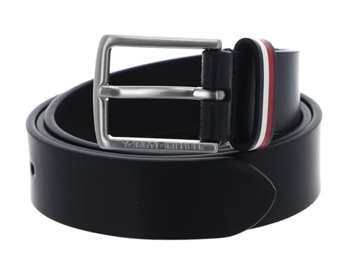 Tommy Hilfiger Unisex Kinder Leather Belt AU0AU01741 Gürtel, Blau (Space Blue), L-XL von Tommy Hilfiger