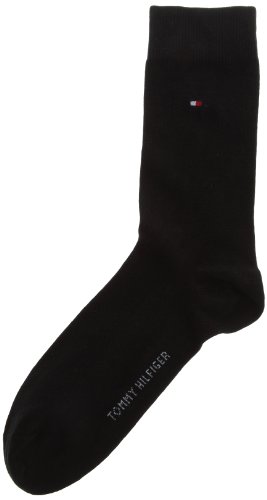 Tommy Hilfiger Unisex - Kinder Socke 2 er Pack 391334, Gr. 27-30, Schwarz (200 black) von Tommy Hilfiger