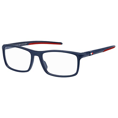 Tommy Hilfiger Unisex Th 1956 Sunglasses, Matte Blue Red, 55 von Tommy Hilfiger