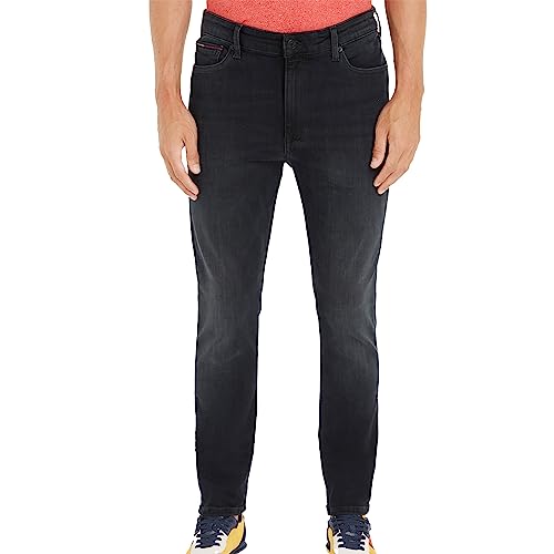 Tommy Jeans Herren Jeans Simon Skinny Stretch, Schwarz (Dynamic Jacob Black), 34W / 32L von Tommy Hilfiger