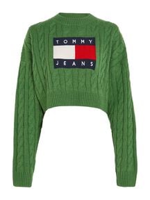 Damen Strickpullover TJW BXY CENTER FLAG SWEATER von Tommy Jeans