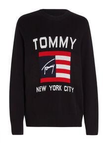 Herren Sweatshirt ATHLETIC FLAG SWEATER Relaxed Fit von Tommy Jeans