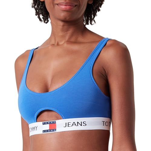 Tommy Jeans Damen Bralette Cut Out, Blau (Empire Blue), XS von Tommy Jeans