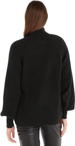 Tommy Jeans Damen Pullover Turtleneck Strickpullover, Schwarz (Black), S von Tommy Hilfiger