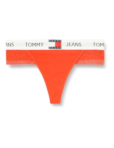 Tommy Jeans Damen String Heritage Thong Tanga, Rot (Hot Heat), S von Tommy Jeans