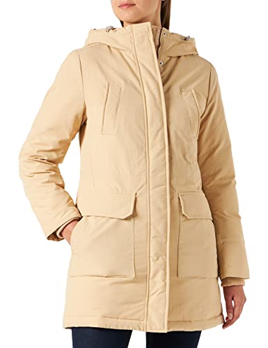 Tommy Jeans Damen TJW Technical DOWN Parka DW0DW14684 Daunenmäntel, Beige, XL von Tommy Jeans