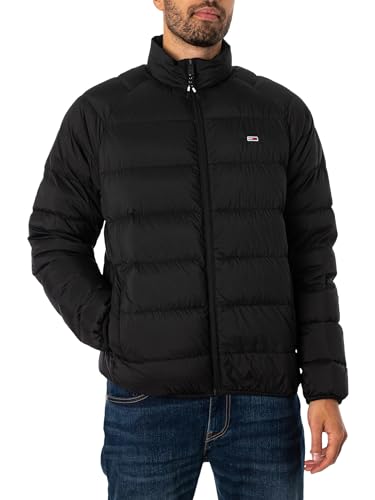 Tommy Jeans Herren Daunenjacke Essential Light Down Jacket Winter, Schwarz (Black), M von Tommy Hilfiger