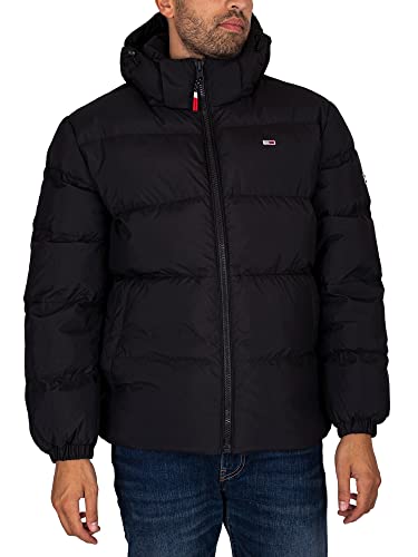 Tommy Jeans Herren Daunenjacke TJM Essential Winter, Schwarz (Black), S von Tommy Jeans