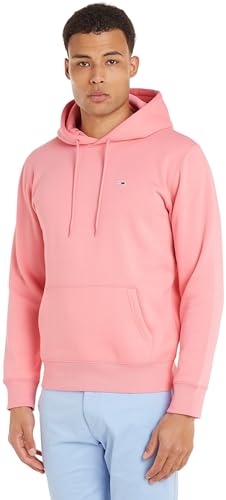 Tommy Jeans Herren Hoodie TJM Regular mit Kapuze, Rosa (Tickled Pink), L von Tommy Jeans