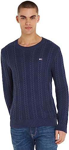 Tommy Jeans Herren Pullover Strickpullover, Blau (Twilight Navy), M von Tommy Jeans