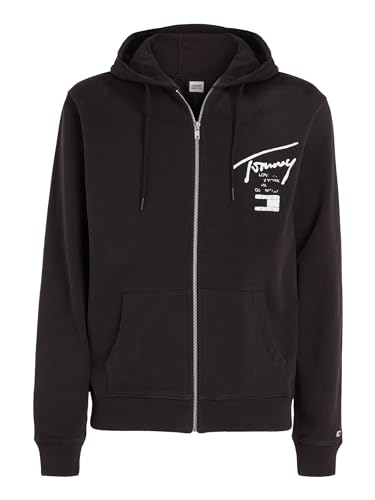 Tommy Hilfiger TJM REG TOMMY SPRAY PAINT HOODIE, schwarz(bdsblack), Gr. M von Tommy Hilfiger