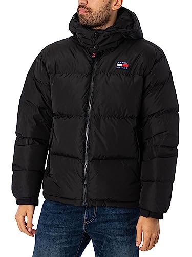 Tommy Jeans Herren Jacke Alaska Puffer Winterjacke, Schwarz (Black), XXL von Tommy Jeans