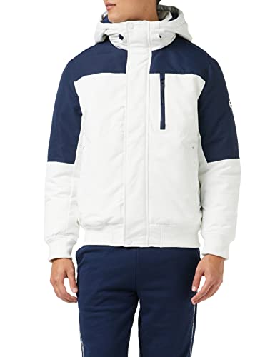 Tommy Jeans Herren TJM Colorblock TECH Bomber DM0DM15125 Gepolsterte Mäntel, Weiß, L von Tommy Jeans