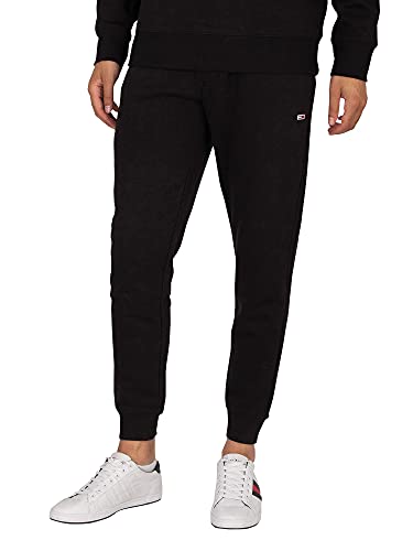 Tommy Jeans Herren TJM Slim Fleece Sweatpant Trainingshose, Schwarz, XXL von Tommy Jeans