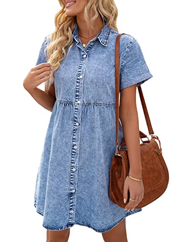 Tomwell Jeanskleider Damen Sommer Bandeau Denim Bodycon Minikleid Schlank Ärmellos V Ausschnitt Spaghetti Träger Kleider Rückenfreies Partykleid Cocktailkleid Z Blau XS von Tomwell