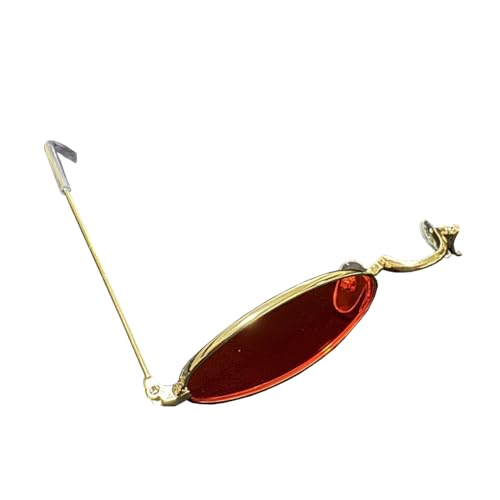 Tongyundacheng Hazbin Hotel Cosplay Requisiten Alastor Brille & Teufelshörner Haarnadel für Kostüme Zubehör Anime Hazbin Hotel Merch Halloween Maskerade Party Requisiten, Alastor Brille, 10 cm von Tongyundacheng