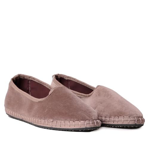 TONI PONS Claudina - Mokassin-Schuh für Damen aus Spaltleder, Taupe, 42 EU von Toni Pons