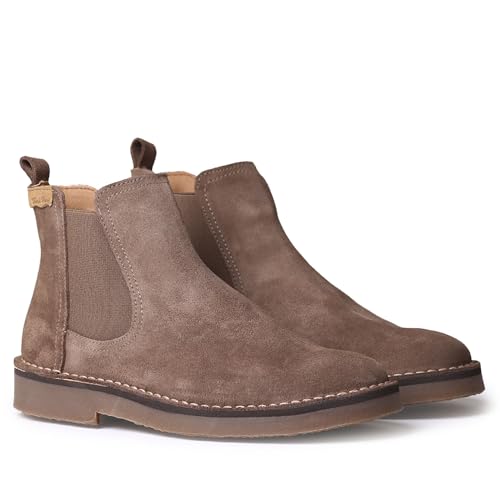 TONI PONS ISA-SY Damen Stiefelette aus Spaltleder, Taupe, 36 EU von Toni Pons