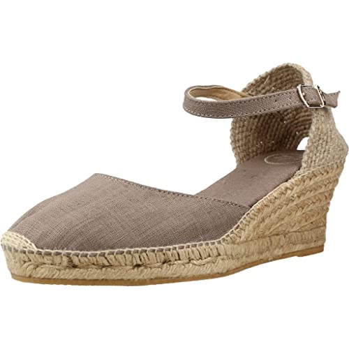 Toni Pons Damen-Espadrille aus Leinen - CALDES - Taupe, 40 EU von Toni Pons