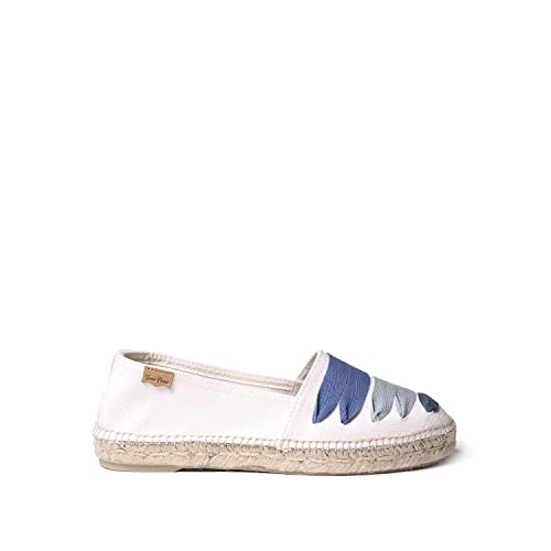 Toni Pons Damen-Espadrille aus Baumwollstoff - Rose - Blau, 35 EU von Toni Pons