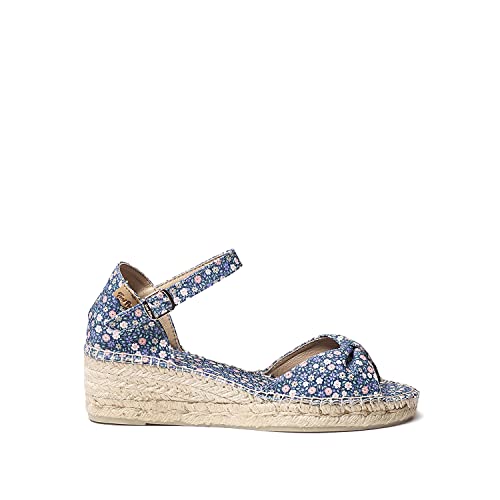 Toni Pons Damen-Espadrille aus Blumenstoff - BILMA-PR Marineblau, 42 EU von Toni Pons