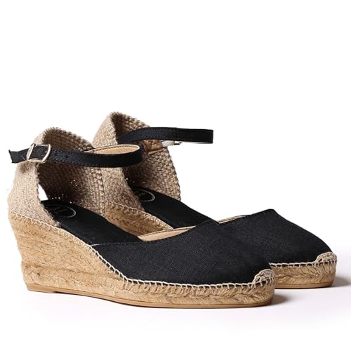 Toni Pons Damen-Espadrille aus Leinen - CALDES - Schwarz, 40 EU Toni Pons Damen-Espadrille aus Leinen - CALDES - Schwarz, 40 EU von Toni Pons