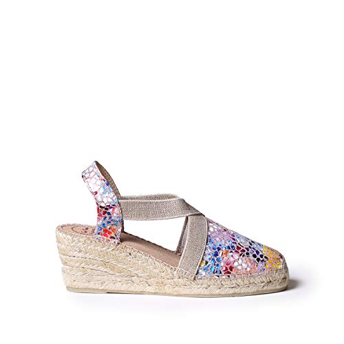 Toni Pons Damen Espadrille aus Leder - Telva-PM - Taupe, 42 EU von Toni Pons