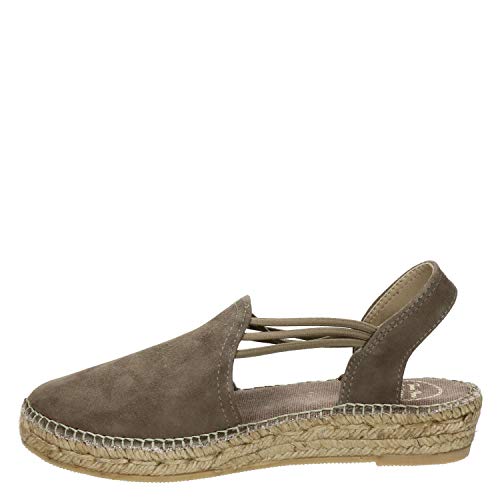 Toni Pons Wildleder-Espadrille für Damen - Nuria - Taupe, 42 EU von Toni Pons