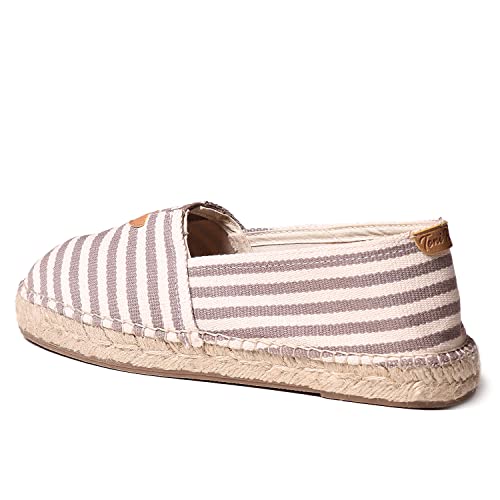 Toni Pons Unisex-Espadrille aus Baumwollstoff - BLANES-DD Taupe, 40 EU von Toni Pons