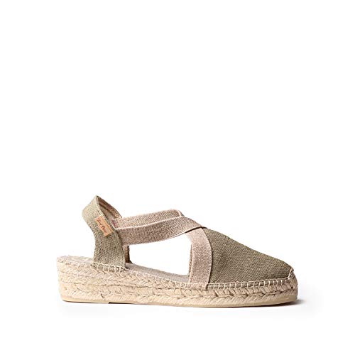 Toni Pons Damen-Espadrille aus Baumwollstoff - Verdi-V - Khaki, 42 EU Toni Pons Damen-Espadrille aus Baumwollstoff - Verdi-V - Khaki, 42 EU von Toni Pons
