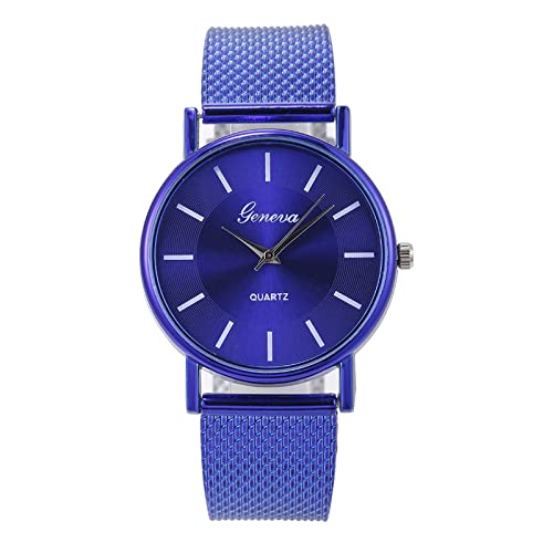 Tonsee Accessoire Digitaluhr Damen Wasserdicht Zugarm Band Und Diese Damenuhr aus Stahl ist Quarz eine Legierung Nummer für Herren eine rostfreie Herrenuhr Armbanduhr Tachometer (Blue-A, One Size) von Tonsee Accessoire