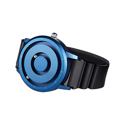 Tonsee Accessoire Herrenuhr No Wrist Watch Ball Magnetic Style Modern Future Quartz Hour- Men Minute Herrenuhr Armbanduhr Nylon (Blue, One Size) von Tonsee Accessoire