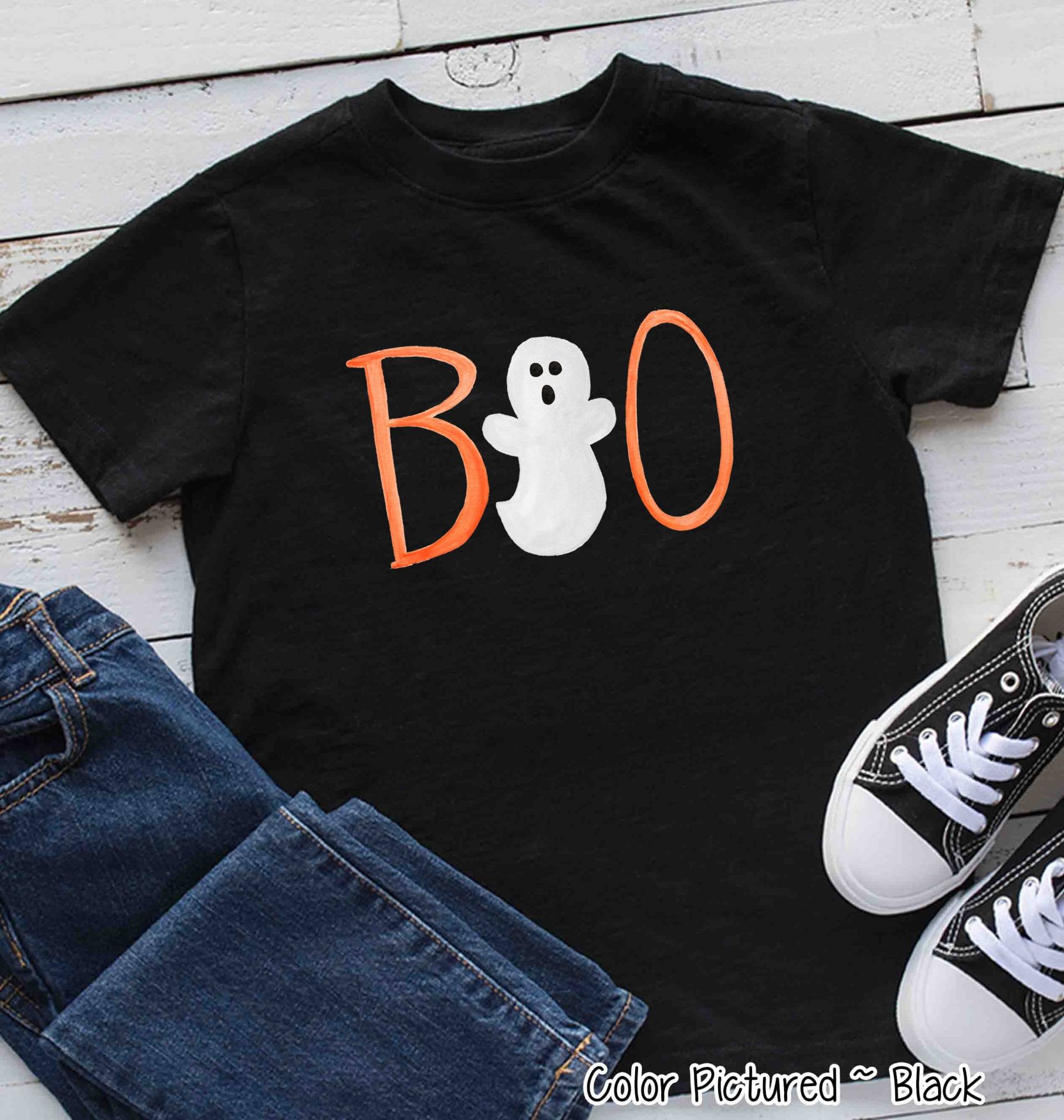 Halloween Boo Boy Shirt, Süßes Jungen T-Shirt, Kinder Shirt Für Ihn, Familie Passende Shirts von TooCuteCustomDesign