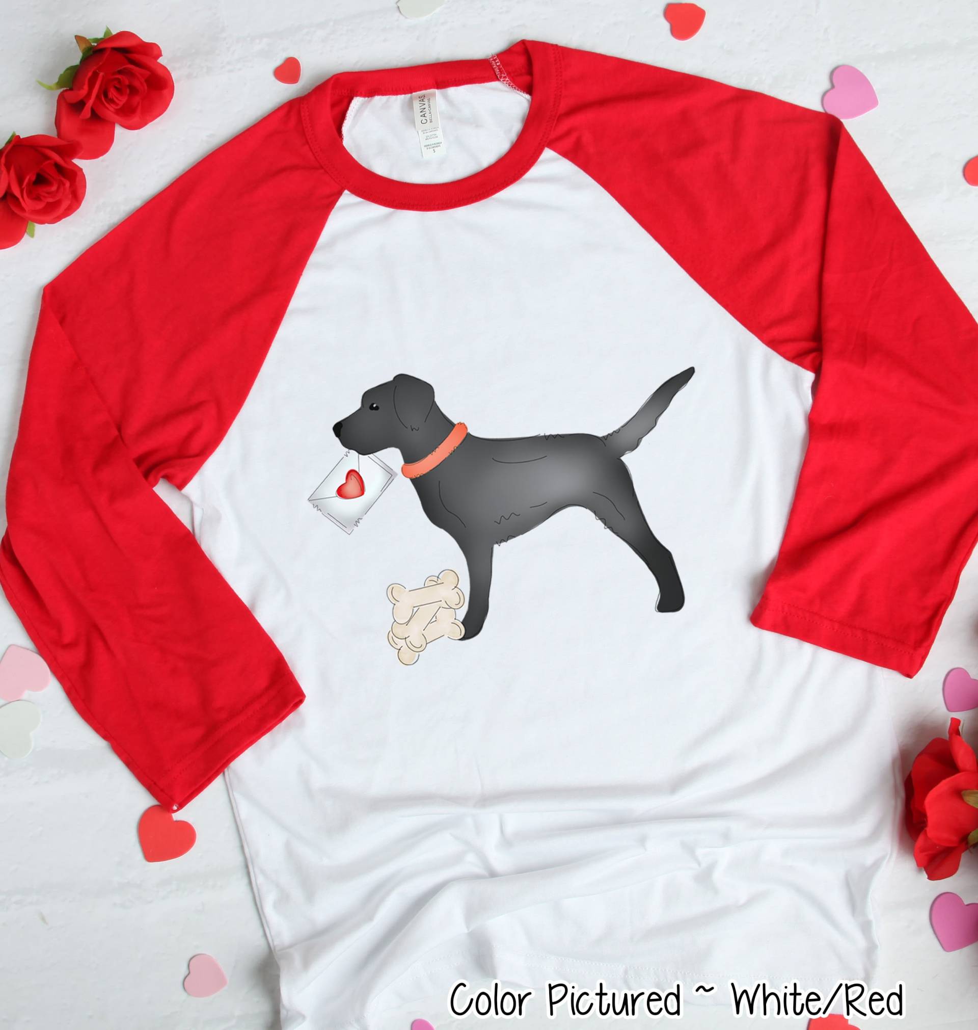 Valentinstag Shirt, Mädchen T-Shirt Für Frauen, Süßes Raglan von TooCuteCustomDesign