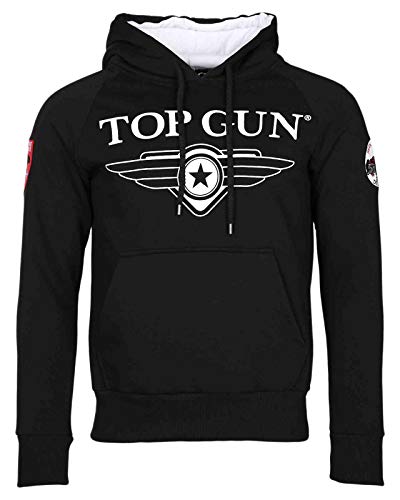 Top Gun Herren Hoodie Defender Tg20191012 Black,3XL von Top Gun