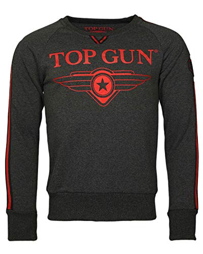 Top Gun Herren Sweatshirt Streak Tg20191013 Anthracite,M von Top Gun