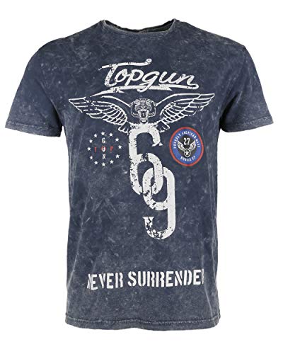 Top Gun Herren T-Shirt Flags Tg20191063 Navy,M von Top Gun