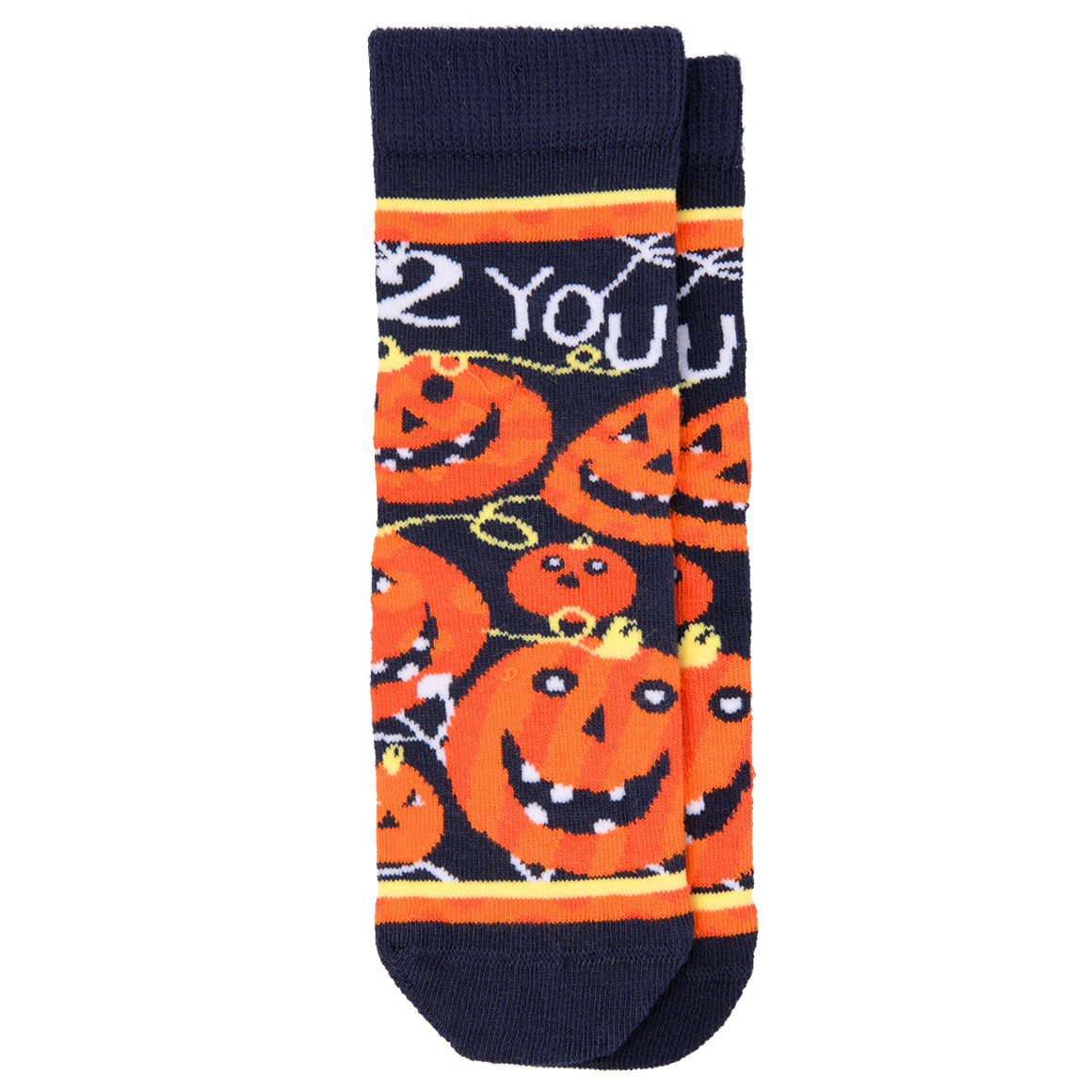 1 Paar Kinder Halloween-Socken mit Kürbissen von Topolino