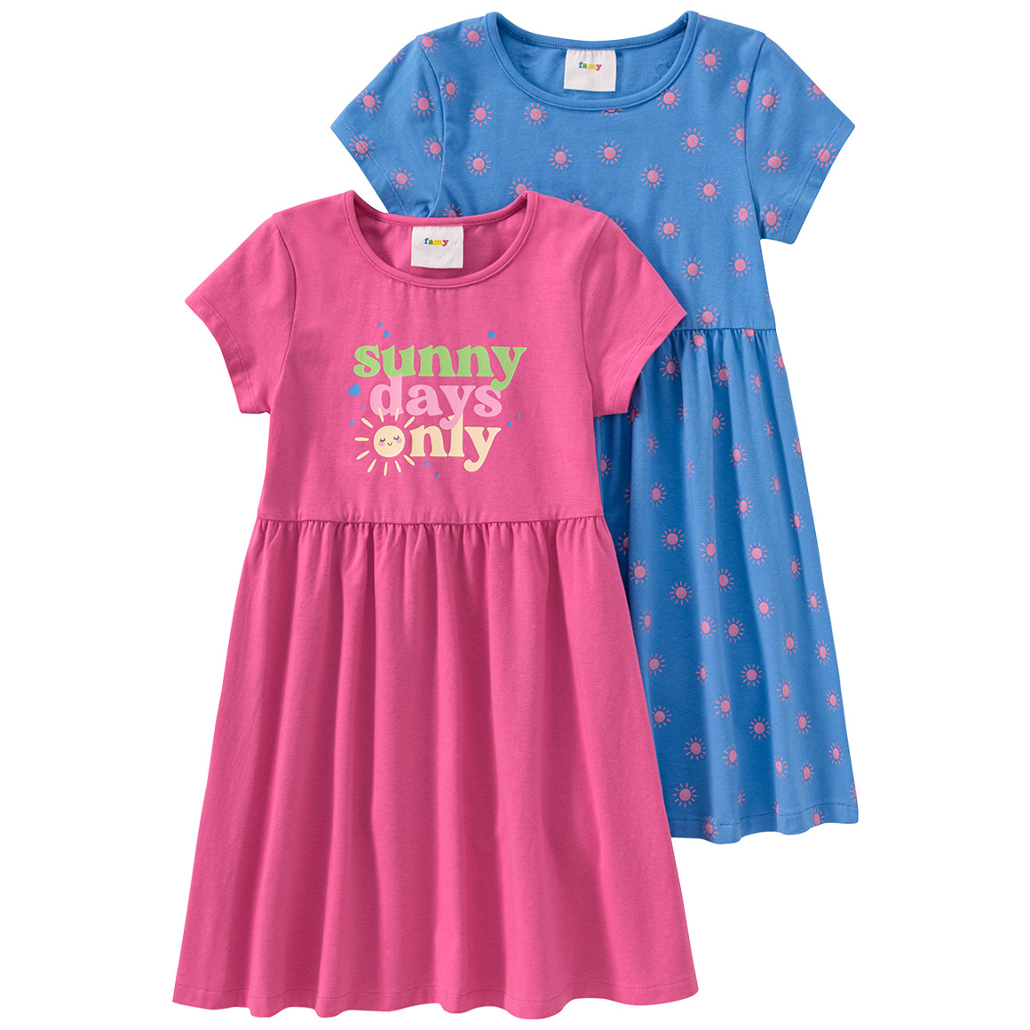 2 Mädchen Kleider mit Sommer-Prints 2 Mädchen Kleider mit Sommer-Prints von Topolino