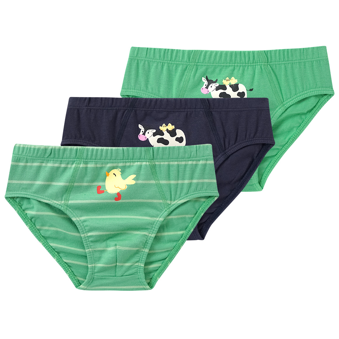 3 Jungen Slips mit Tier-Motiven 3 Jungen Slips mit Tier-Motiven von Topolino