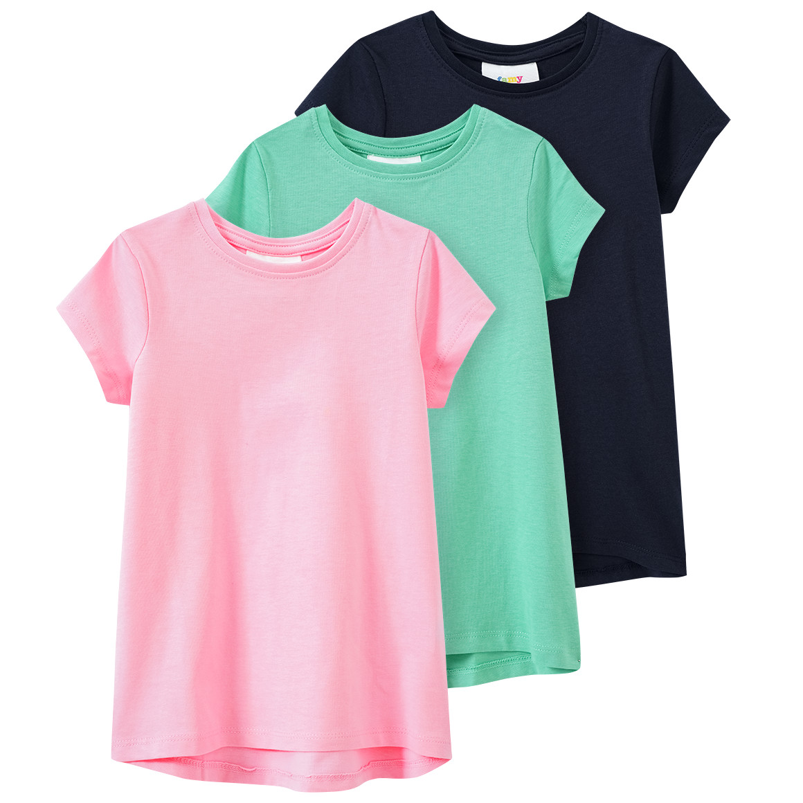 3 Mädchen T-Shirts unifarben 3 Mädchen T-Shirts unifarben von Topolino
