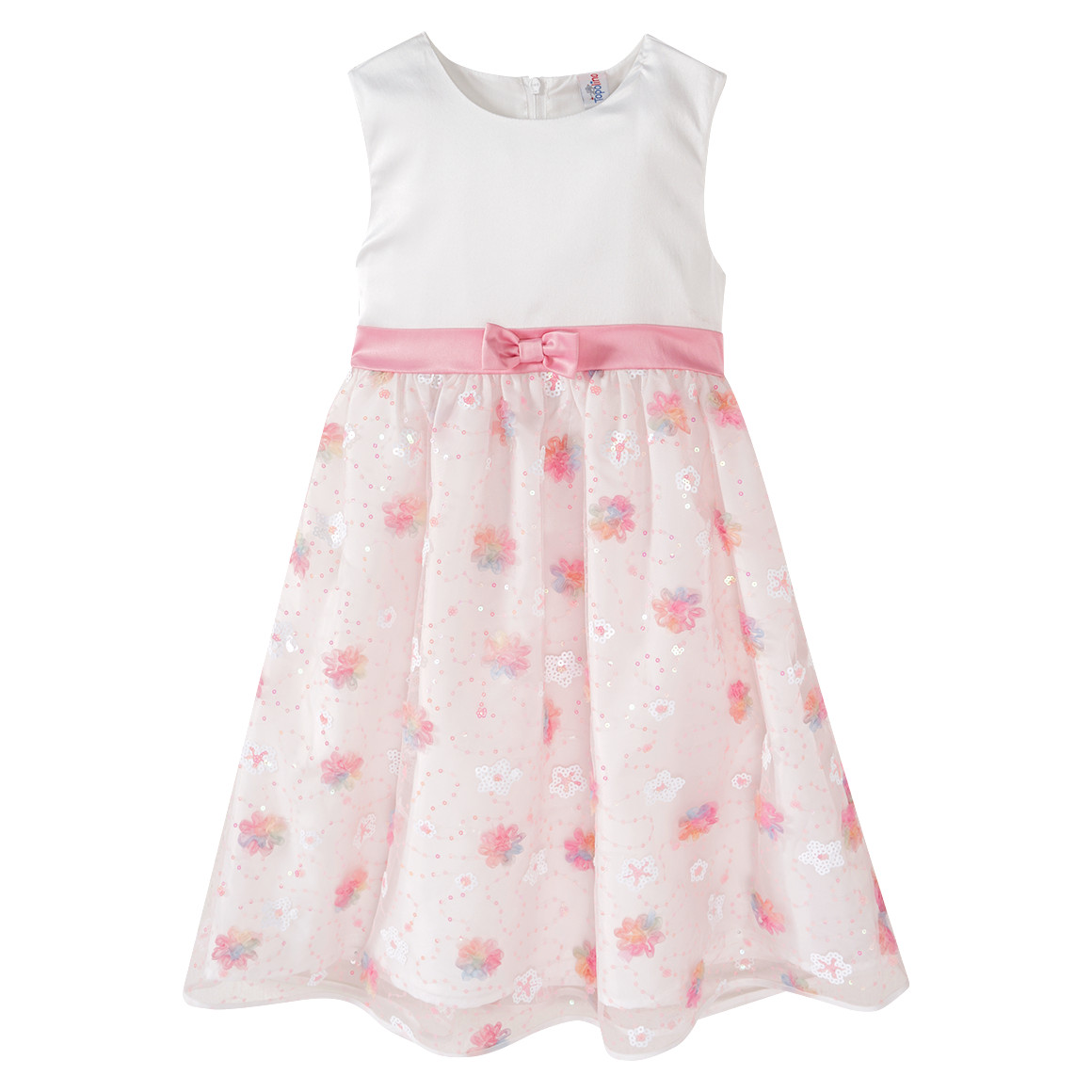 Festliches Mädchen Kleid mit Zierschleife Festliches Mädchen Kleid mit Zierschleife von Topolino