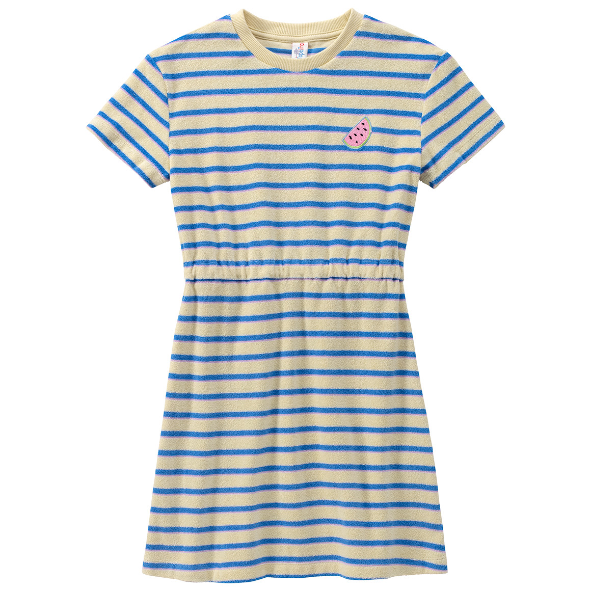 Mädchen Frottee-Kleid mit Streifen Mädchen Frottee-Kleid mit Streifen von Topolino