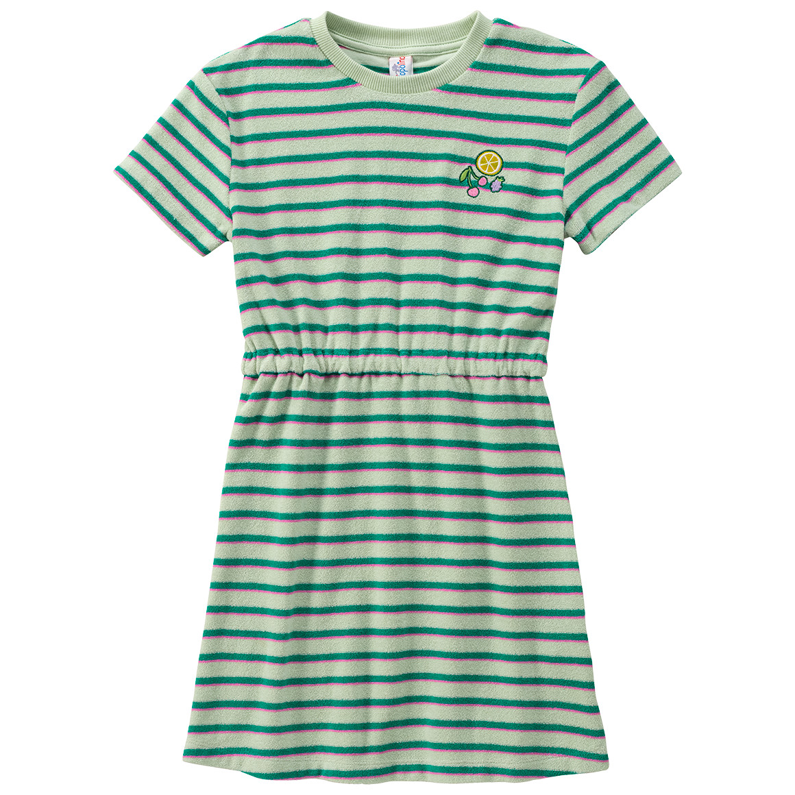 Mädchen Frottee-Kleid mit Streifen Mädchen Frottee-Kleid mit Streifen von Topolino