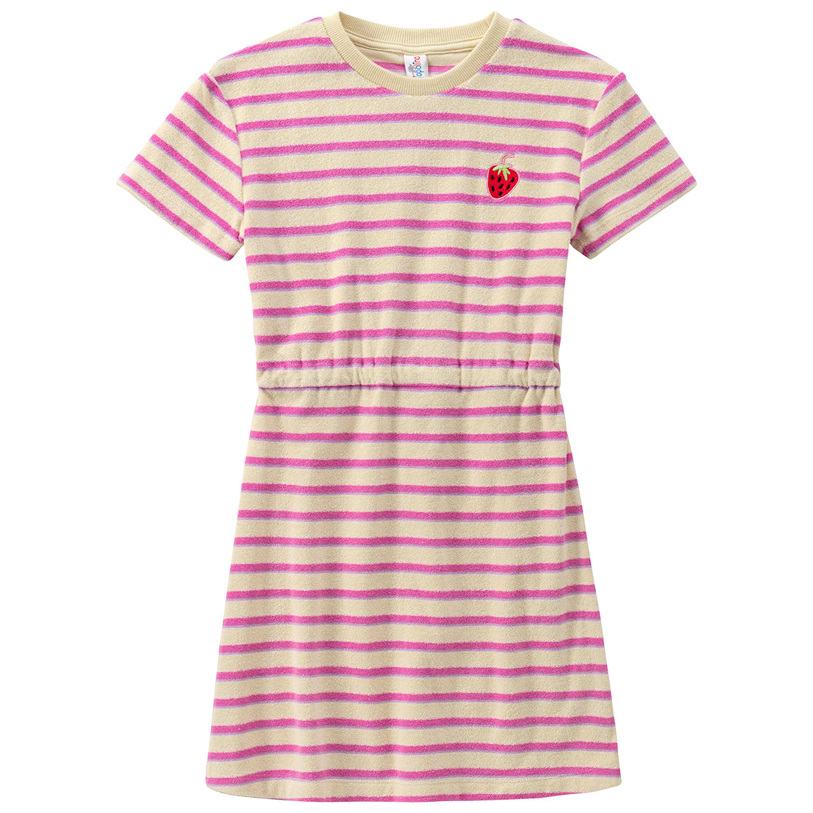 Mädchen Frottee-Kleid mit Streifen Mädchen Frottee-Kleid mit Streifen von Topolino