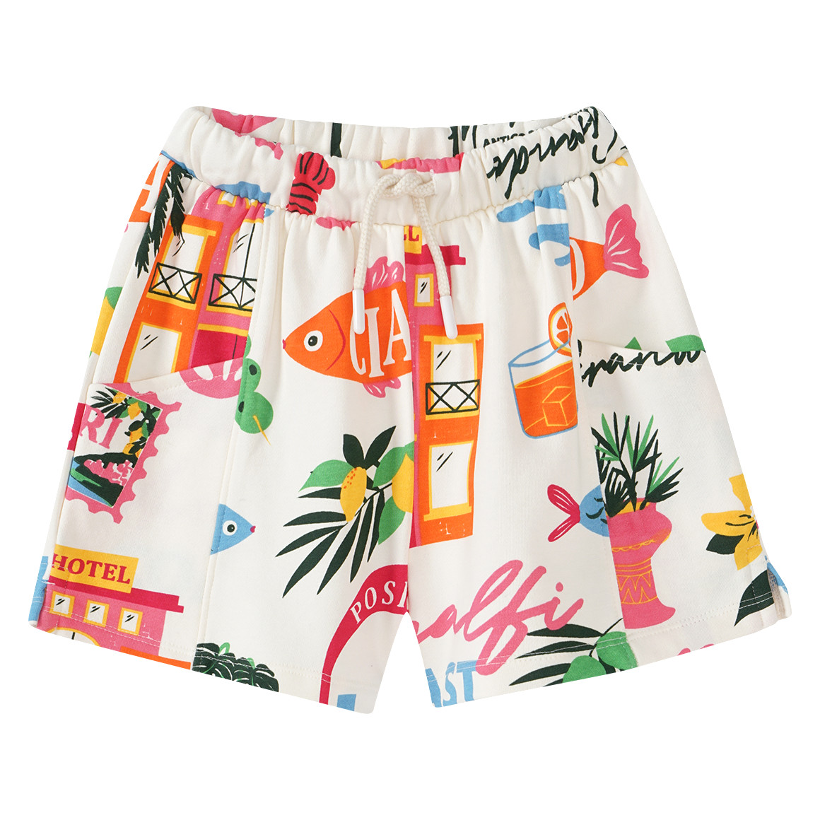 Mädchen Joggingshorts mit Urlaubs-Motiven Mädchen Joggingshorts mit Urlaubs-Motiven von Topolino