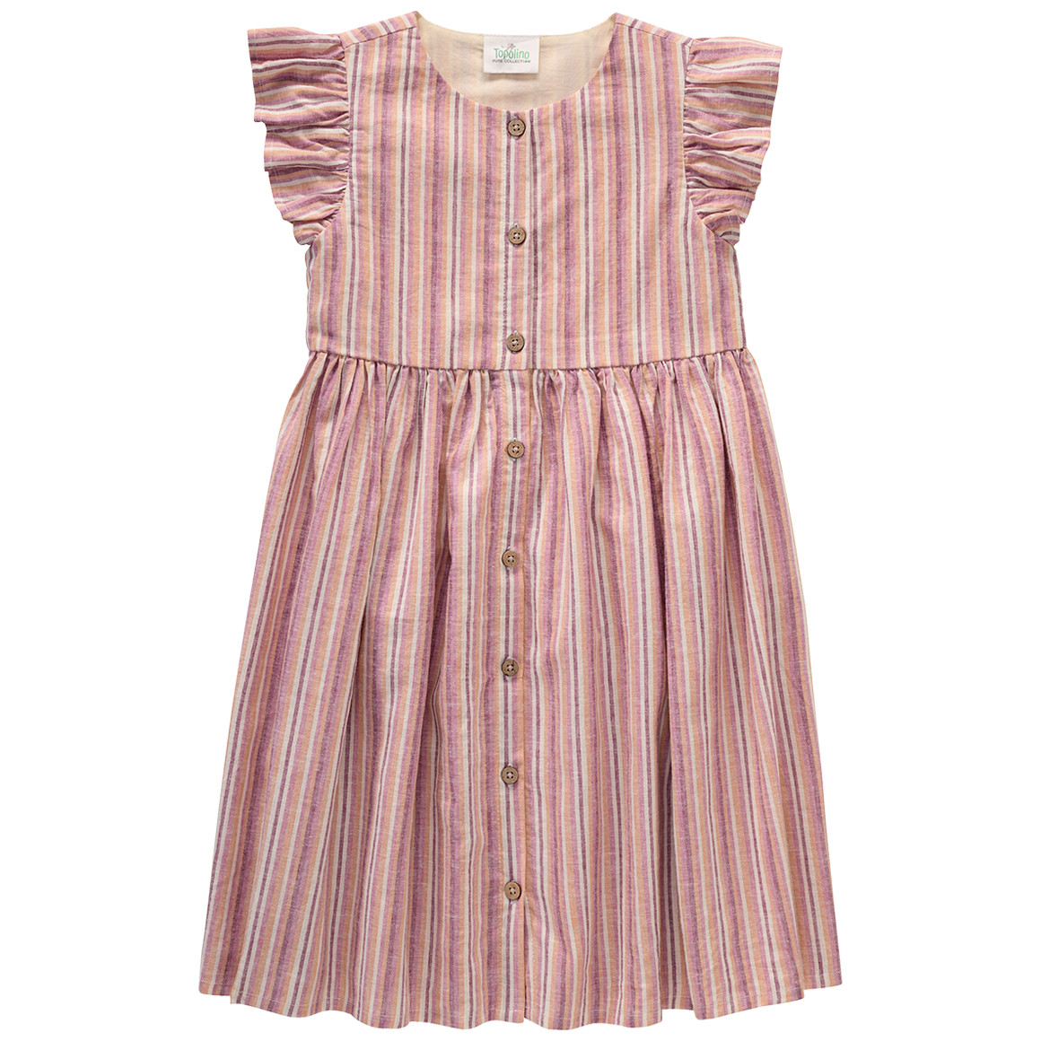 Mädchen Kleid aus Leinen-Mix Mädchen Kleid aus Leinen-Mix von Topolino