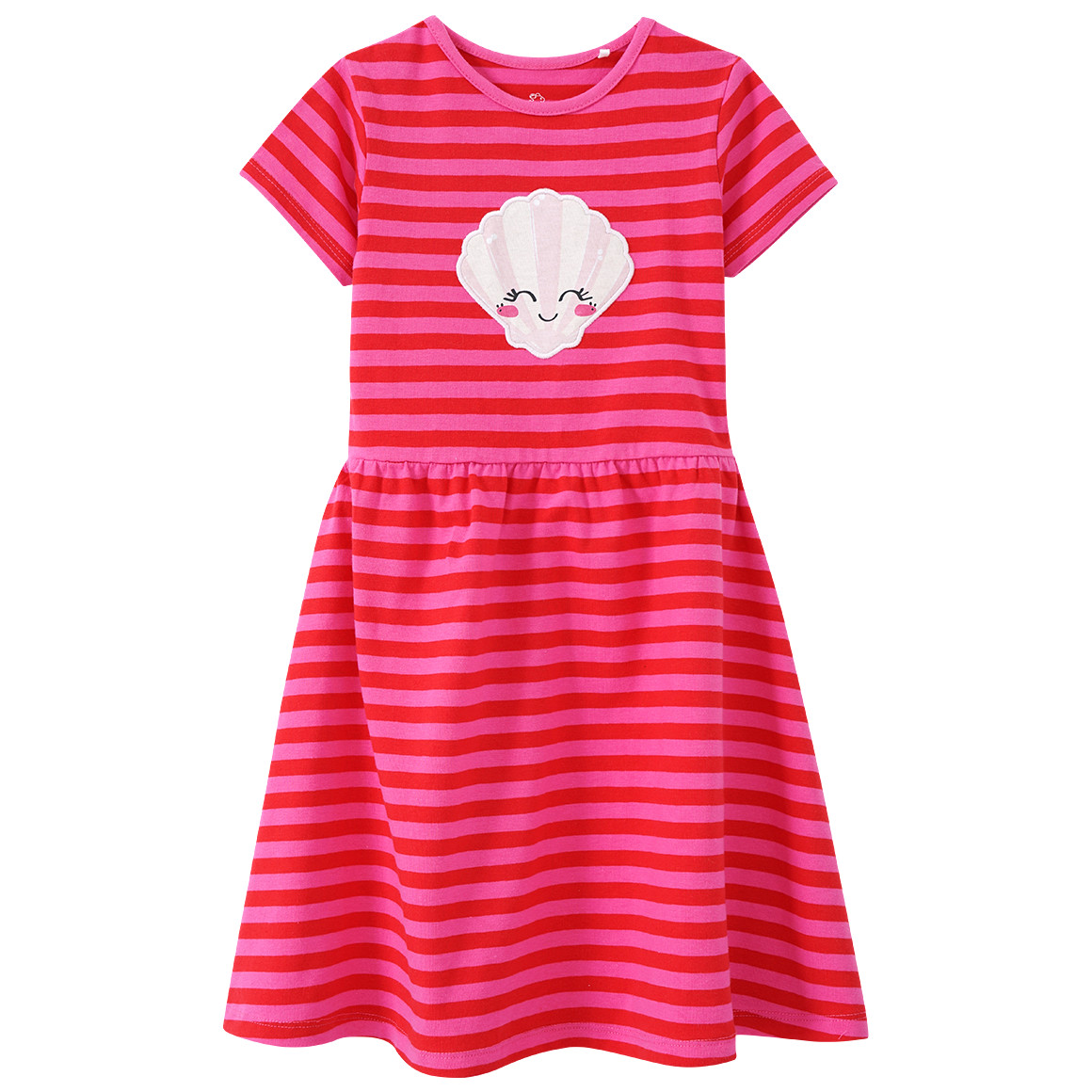 Mädchen Kleid mit Muschel-Applikation Mädchen Kleid mit Muschel-Applikation von Topolino