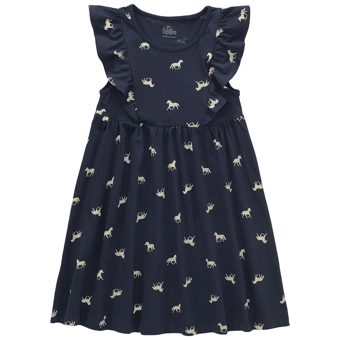 Mädchen Kleid mit Pferde-Allover Mädchen Kleid mit Pferde-Allover von Topolino